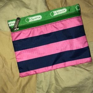 LEsportsac vinyl make up bag